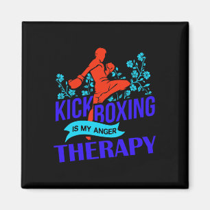 Aimant Le kickboxing est ma thérapie de colère Combat d'a
