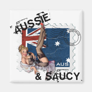Aimant Le Kitsch Bitsch : Aussie & Saucy Pin Up