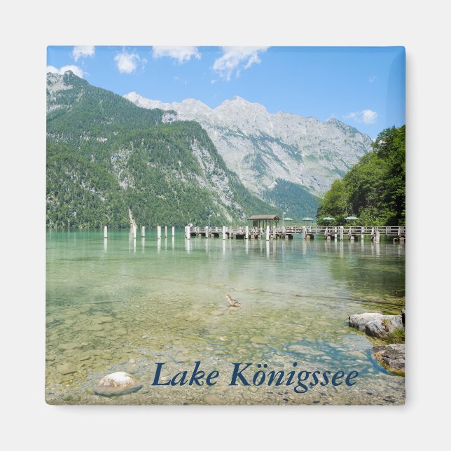 Aimant Le lac Königssee à Salet (Devant)