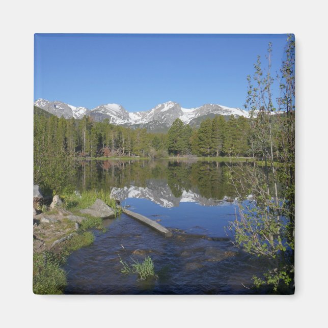 Aimant Le lac Sprague II du parc national Rocky Mountain (Devant)