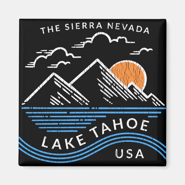Aimant Le lac Tahoe Sierra Nevada (Devant)