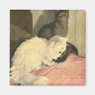 Aimant Le livre du chat : Snowball et bois d'ébène