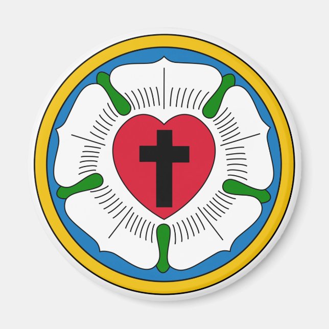 Aimant Le lutheranisme Rose Luther Martin Luther (Devant)