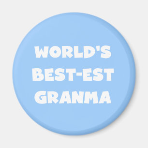 Aimant Le meilleur Granma noir et blanc du monde