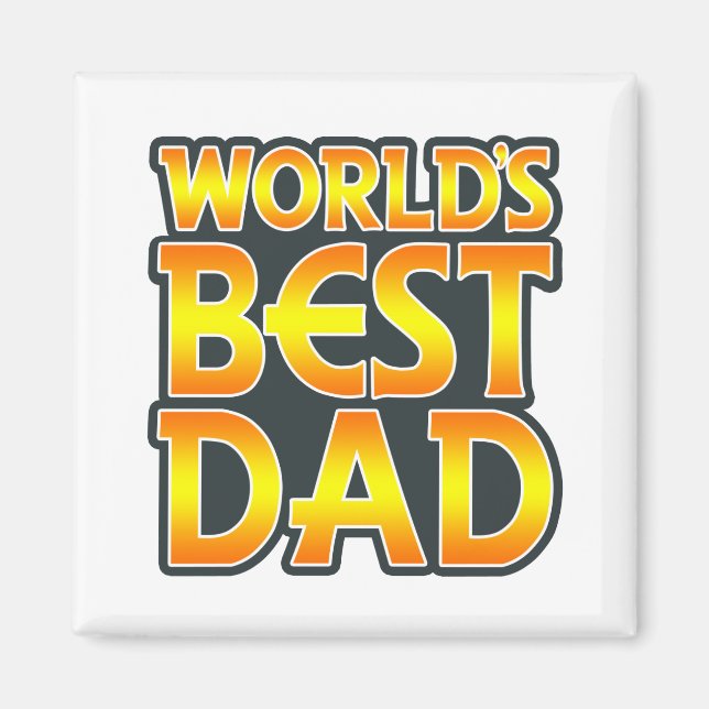 Aimant Le meilleur papa du monde (Devant)