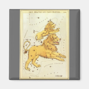 Aimant Le miroir de Leo le lion Vintage Constellation Ura