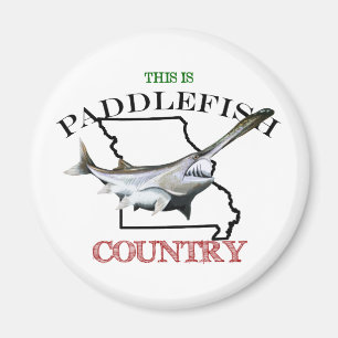Aimant Le Missouri est un pays de paddlefish