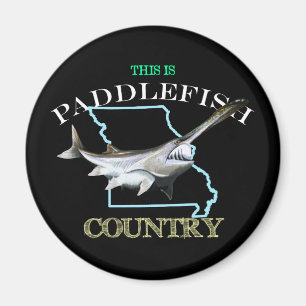 Aimant Le Missouri est un pays de paddlefish