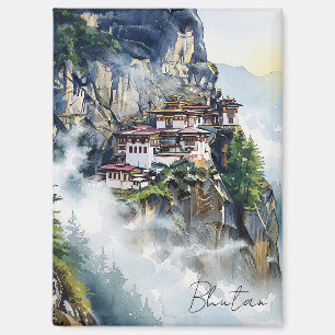 Aimant Le monastère des nids de tigres du Bhoutan