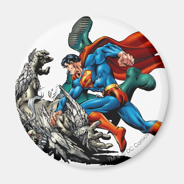 Aimant Le monstre de Superman Fights (Devant)