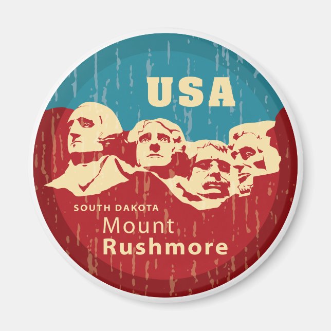 Aimant Le mont Rushmore (Devant)