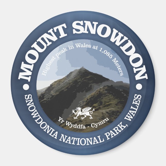 Aimant Le mont Snowdon (Devant)