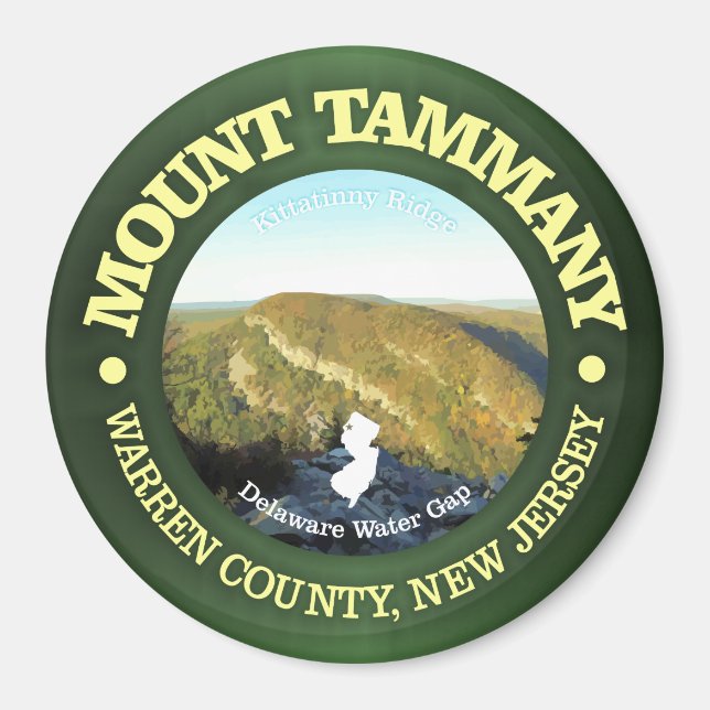 Aimant Le mont Tammany (Devant)