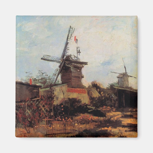 Aimant Le Moulin de Blute Fin par Vincent van Gogh (Devant)