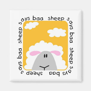 Aimant Le mouton indique des T-shirts et des cadeaux de b