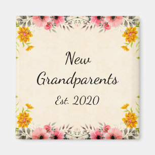 Aimant Le New Grandparents Est. 2020