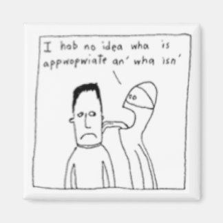 Aimant Le Ninja blanc se tient trop près