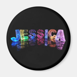 Aimant Le nom Jessica en lumières 3D (photo)