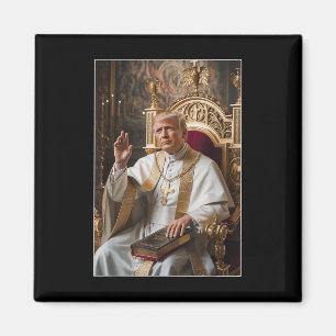 Aimant Le pape Trump drôle Trump Vatican Christian Retro