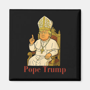 Aimant Le pape Trump drôle Trump Vatican Christian Retro