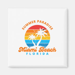 Aimant Le Paradis d'été Miami Beach Floride-coucher-Palms