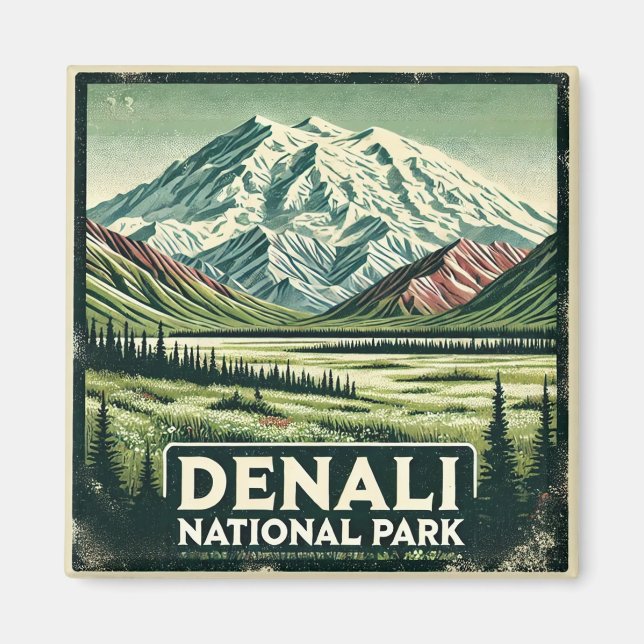 Aimant Le Parc national de Denali (Devant)