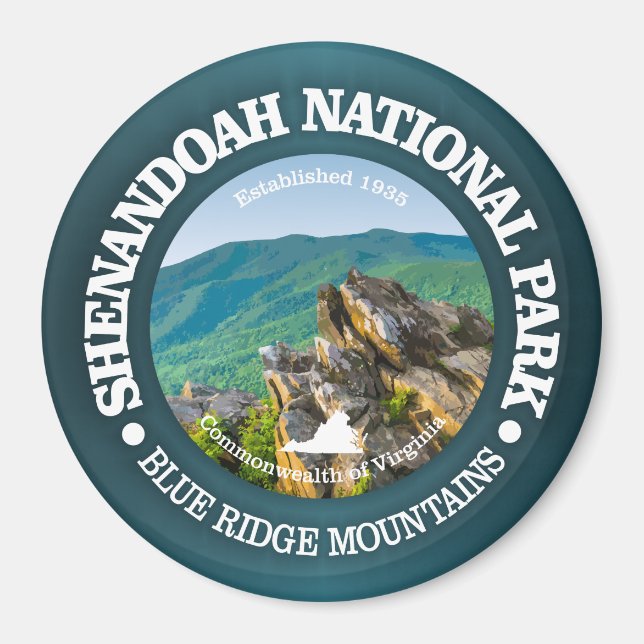 Aimant Le Parc national de Shenandoah (Devant)
