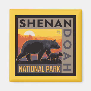 Aimant Le Parc national de Shenandoah Mama Bear & Cubs