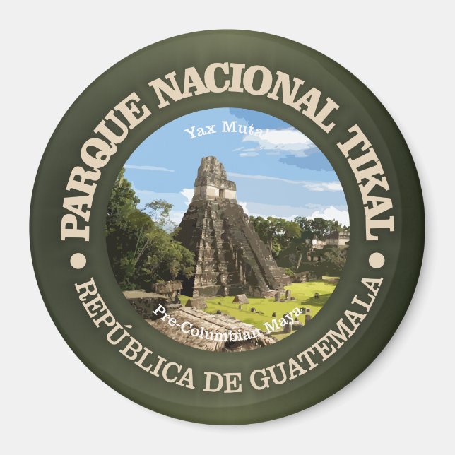 Aimant Le Parc national de Tikal (Devant)