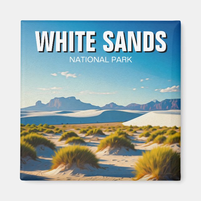 Aimant Le parc national de White Sands (Devant)
