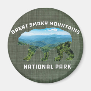 Aimant Le parc national Great Smoky Mountains garde un so