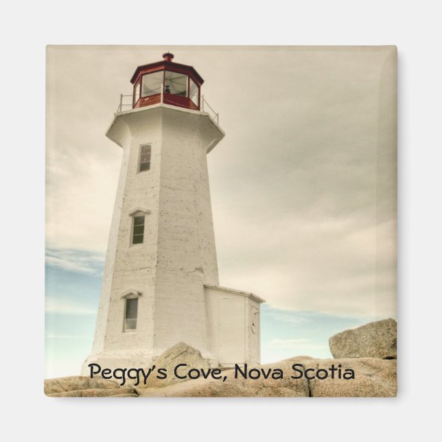Aimant Le phare, Peggy's Cove, Nouvelle-Écosse. (Devant)