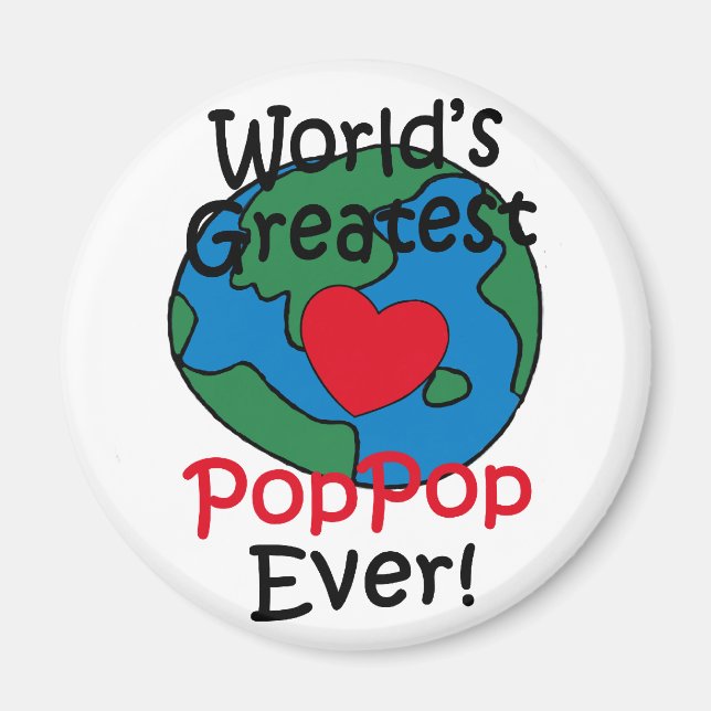 Aimant Le plus grand coeur pop pop du monde (Devant)