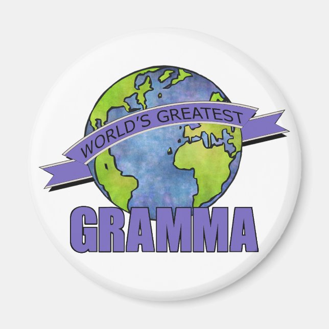 Aimant Le plus grand grand mamma du monde (Devant)