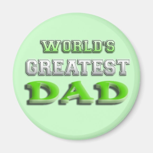 Aimant Le plus grand papa du monde (Devant)