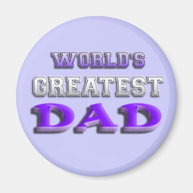Aimant Le plus grand papa du monde (Devant)