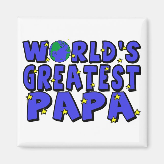 Aimant Le plus grand Papa du monde (Devant)