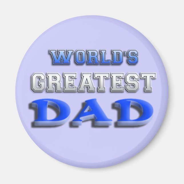Aimant Le plus grand papa du monde (Devant)