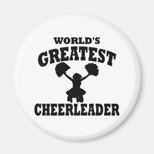 Aimant Le plus grand pom-pom girl du monde