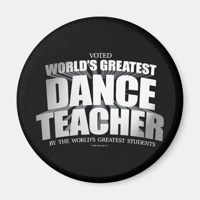 Aimant Le plus grand professeur de danse du monde (Devant)