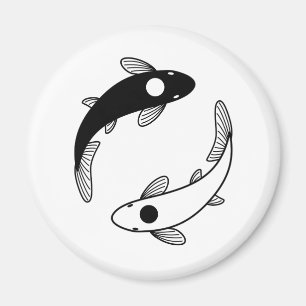 Aimant Le poisson Yin Yang Koi