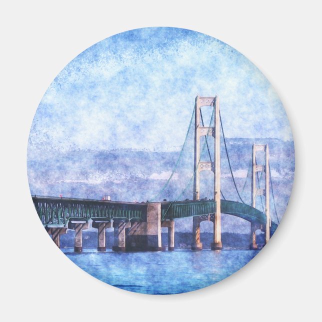 Aimant Le pont Mackinac (Devant)