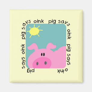 Aimant Le porc indique krouik-krouik des T-shirts et des 