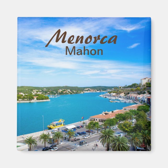 Aimant Le port de Minorque Mahon (Devant)