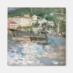 Aimant Le Port, Nice par Berthe Morisot, Art Vintage
