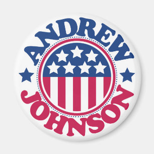 Aimant Le Président Andrew Johnson des USA
