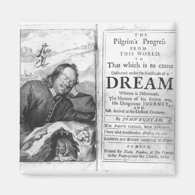 Aimant Le progrès du pèlerin' (Devant)