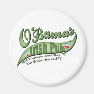 Aimant Le pub irlandais d'O'bama