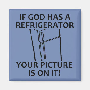 Aimant Le réfrigérateur de Dieu chrétien Votre image