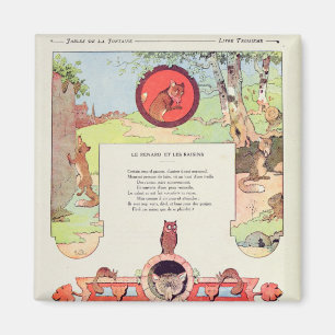 Aimant Le renard et le raisin